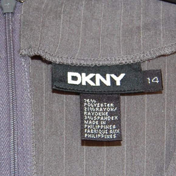 NWOT, DKNY Gray Dress, Size 14 (40"-42" Bust), Rayon Blend - Picture 7 of 8